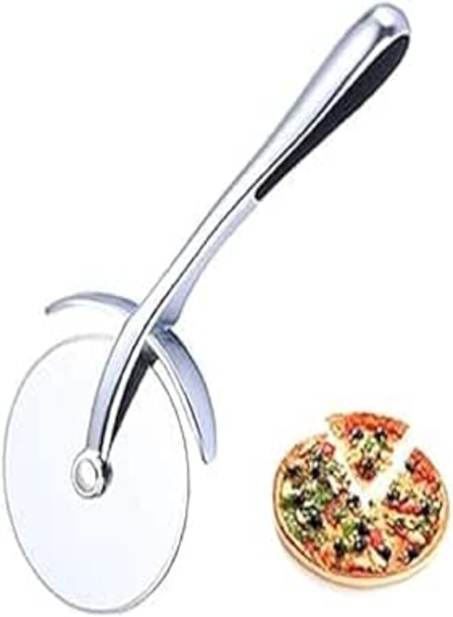 Pizza cutter with a sharp stainless steel blade and stainless steel handle, Kitchen Tools