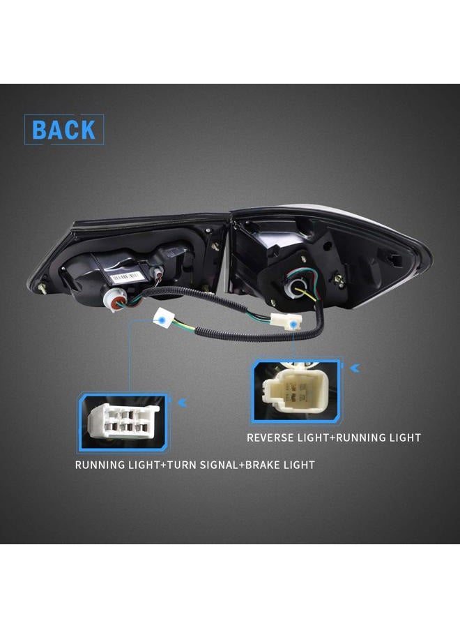 VLAND LED Taillights Compatible with Sedan Base Lexus IS250 IS350 IS22d 2006-2013, ISF 4-Door 2008-2015 (Not for IS250C/IS350C), Smoked/Tinted - Image 3