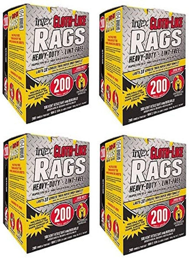 INTEX Wiping Rags 10X11" 200PK4 - Image 1