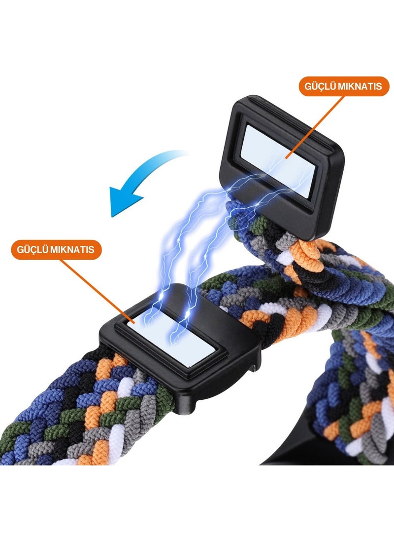 Techmaster Xiaomi Mi Band 8 Mi Band 9 Compatible Magnetic Magnet Band Braided Strap  - Image 3