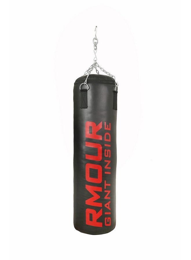 Iwin Rmour Combo Unfilled Heavy Srf Pu Punching Bag With Hanging Chain, Boxing Gloves, Ceiling Hook, Hand Wraps, Skipping Rope, Boxing Chain Keyring And Hand Gripper (Black, 3 Feet)- 9 Piece - Image 5