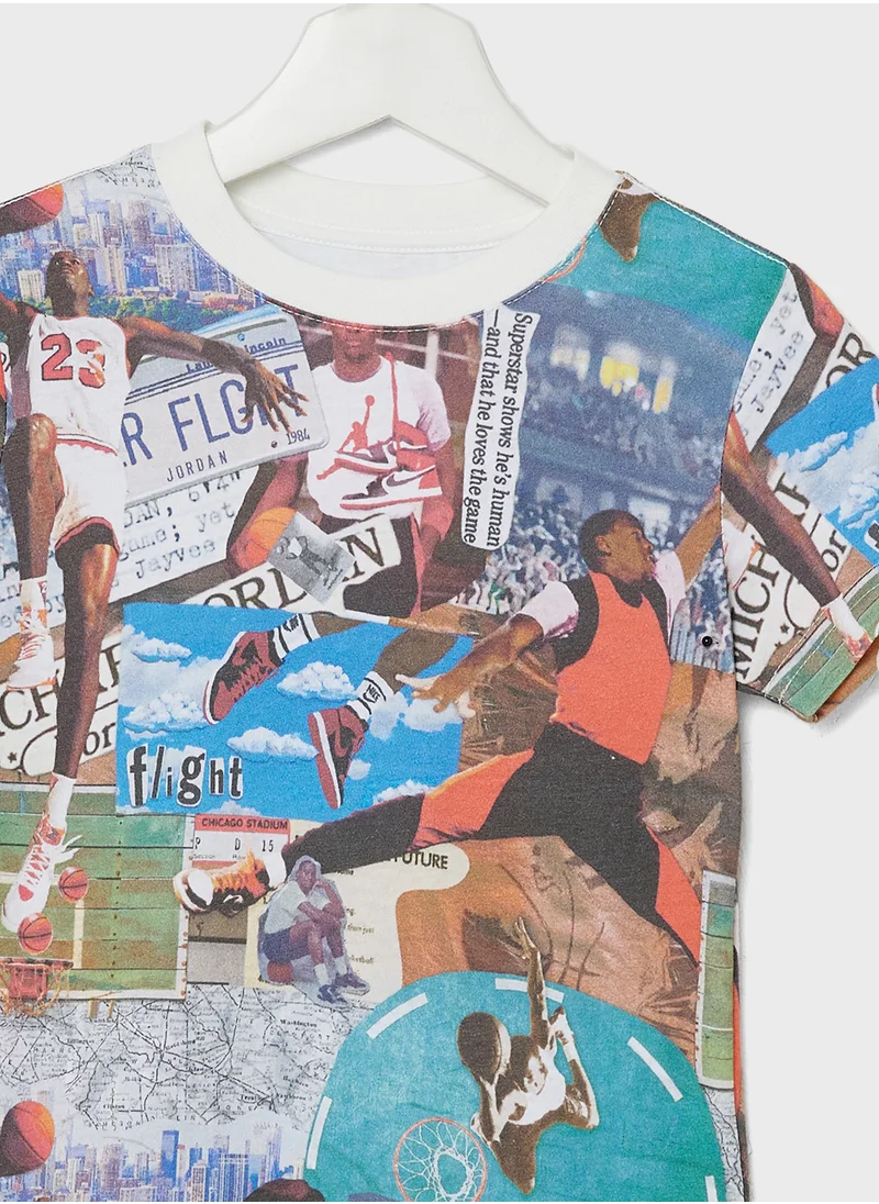 Jordan Kids Mj Brooklyn Collage T-Shirt