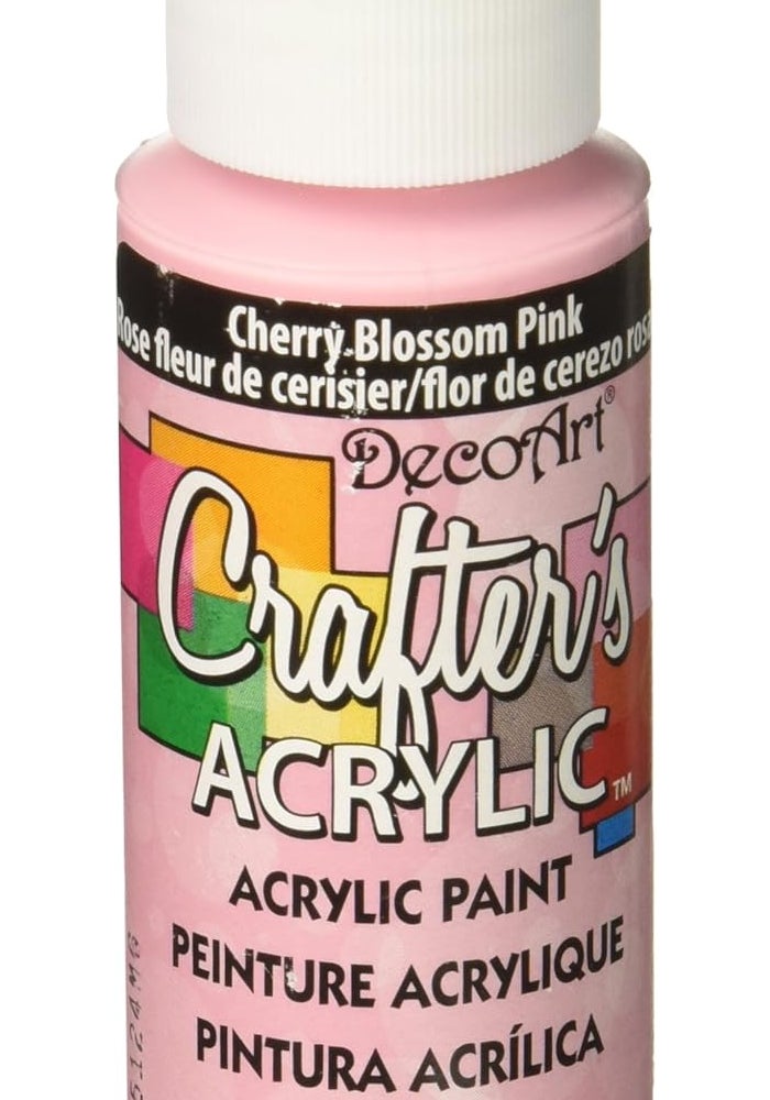 DecoArt Crafter's Acrylic Paint - Cherry Blossom Pink, 59 ml