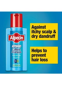 Alpecin lpecin Hybrid Shampoo Natural Hair Growth Shampoo for Sensitive and Dry Scalps 250ML  - Image 2