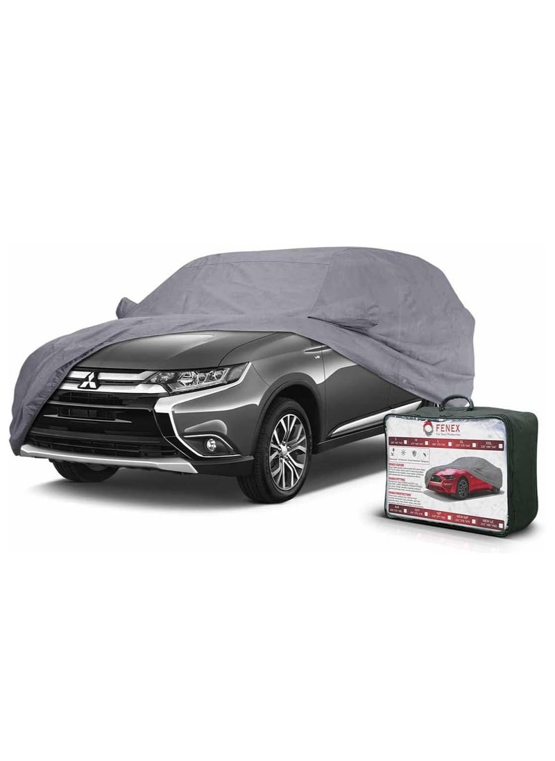 fenex Fenex Car Cover [SUV] – All-Weather Protection | Waterproof, UV-Resistant, Dustproof, Breathable | Indoor/Outdoor Use | Door Zipper & Mirror Pockets | Fits SUV cars (495 × 190 × 177 cm)  - Image 1