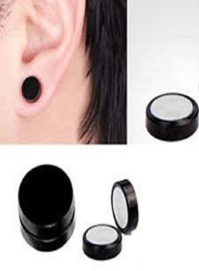 VIEN 8MM Stainless Steel Magnetic Earring Studs for Non Pierced Ears for Men Women - Image 3