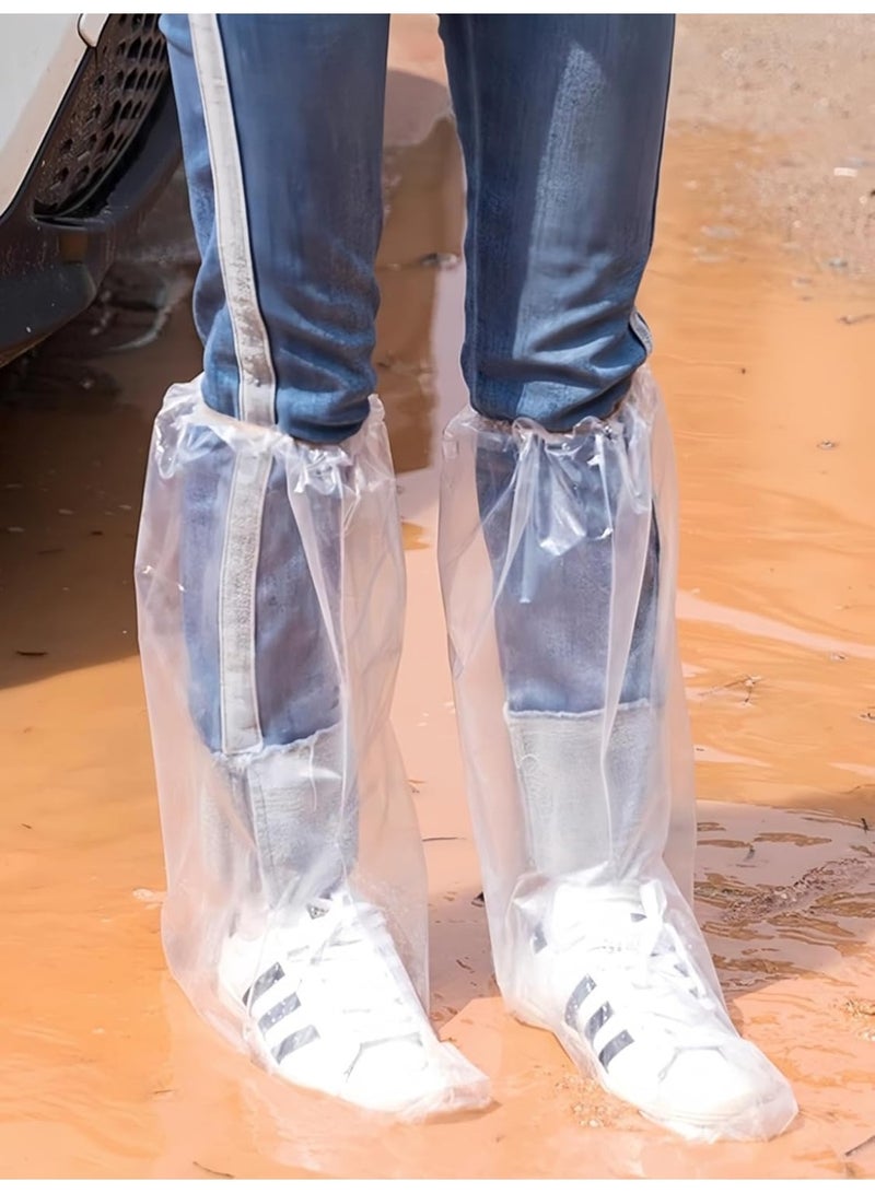 10 Pairs Waterproof Boot Covers, plastic material, Non-Slip Outdoor Waterproof Shoe Protectors - Image 3