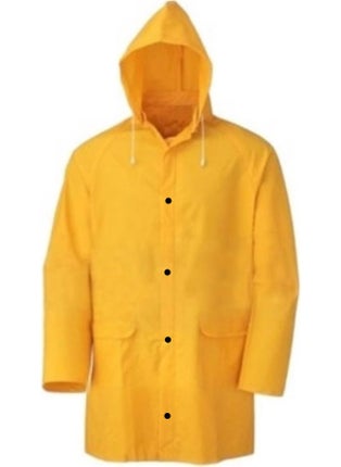 Starline Four Seasons PVC Yellow Raincoat Worker Raincoat Fisherman Raincoat 0.32 mm 