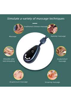 Excefore Smart Neck Massager, Pendant Mini Neck Massager with Heat 0-52℃ Electric Neck Massager with 6 Modes 15 Levels with EMS Dual Pulse Technology, for Women and Men  - Image 2