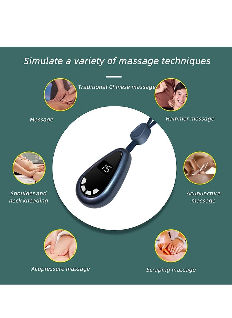 Excefore Smart Neck Massager, Pendant Mini Neck Massager with Heat 0-52℃ Electric Neck Massager with 6 Modes 15 Levels with EMS Dual Pulse Technology, for Women and Men  - Image 2