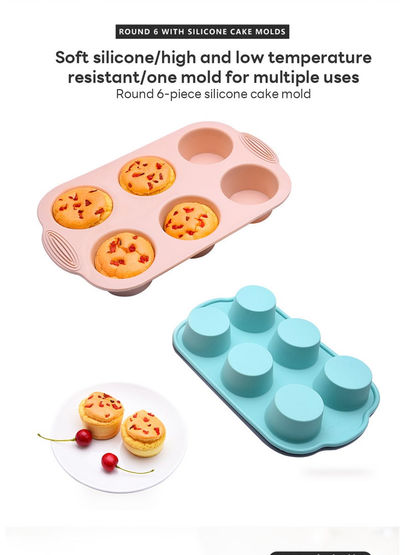 Sharpdo - 8-Piece Home Baking Cake Silicone Mold Baking Pan Tool Set - Image 1