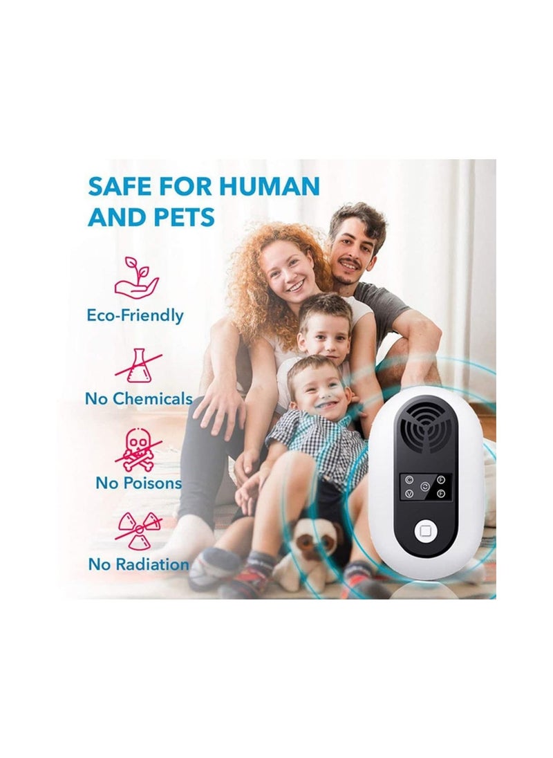 SYOSI - Ultrasonic Mouse Repellent, 8 Wave Frequency Conversion Rat Repellent, Efficient Spider Repellent, Ultrasonic Pest Repeller For Rodents, Cockroaches and other insects (UK) - Image 1