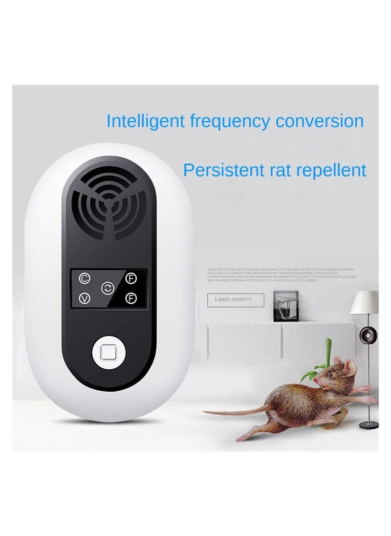 SYOSI - Ultrasonic Mouse Repellent, 8 Wave Frequency Conversion Rat Repellent, Efficient Spider Repellent, Ultrasonic Pest Repeller For Rodents, Cockroaches and other insects (UK) - Image 1