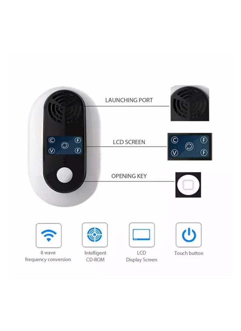 SYOSI - Ultrasonic Mouse Repellent, 8 Wave Frequency Conversion Rat Repellent, Efficient Spider Repellent, Ultrasonic Pest Repeller For Rodents, Cockroaches and other insects (UK) - Image 1