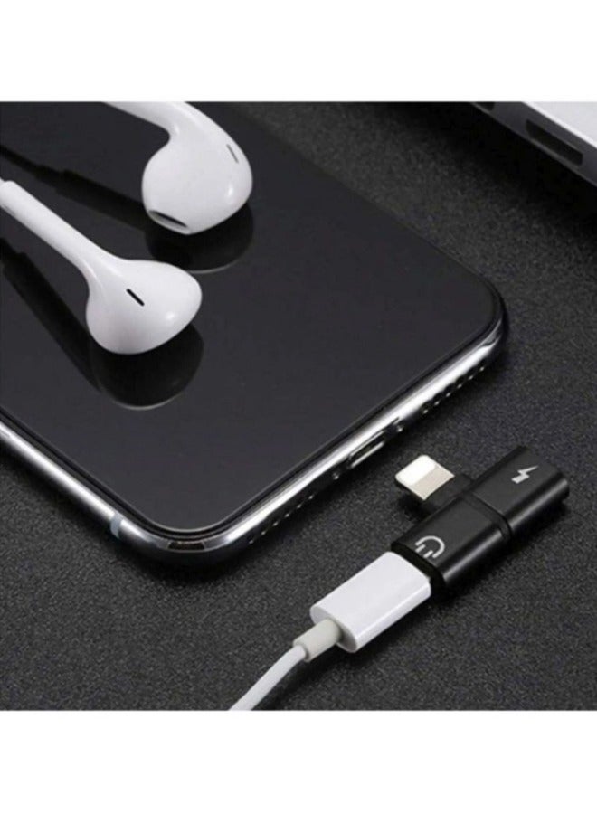 محول ايفون 2 مخرج للشحن واستخدام سماعة معاً متوافق مع ايفون - Image 3