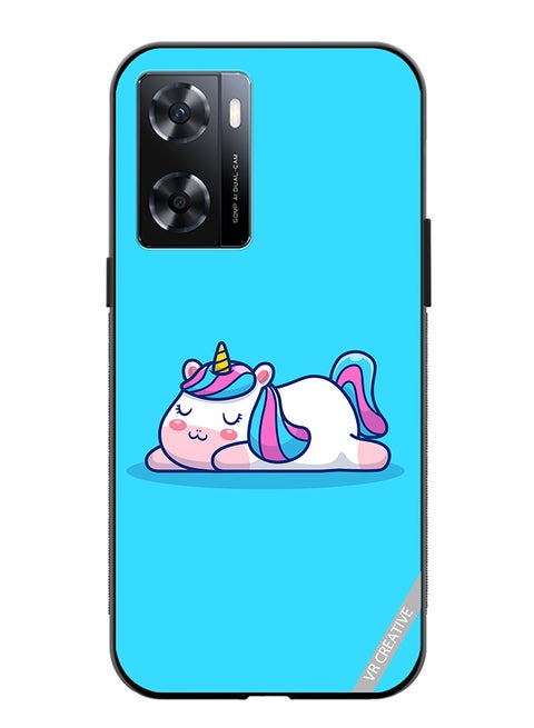 Protective Case Cover For Oppo A57/A77s Sleeping Pony Design Multicolour