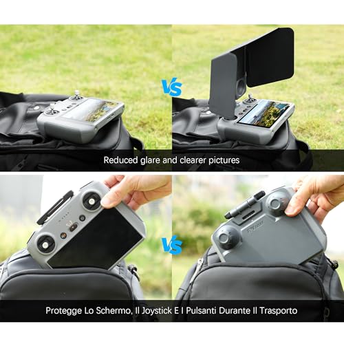 FPVtosky RC 2 Controller More Protector Kit for DJI Mini 4 Pro / Flip Accessories, Kit includes RC 2 Sun Hood Cover, RC 2 Lanyard, RC 2 Screen Protection x 2, RC 2 Accessories, Air 3 Accessories - Image 4