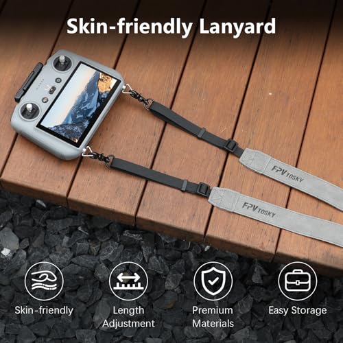 FPVtosky RC 2 Controller More Protector Kit for DJI Mini 4 Pro / Flip Accessories, Kit includes RC 2 Sun Hood Cover, RC 2 Lanyard, RC 2 Screen Protection x 2, RC 2 Accessories, Air 3 Accessories - Image 5