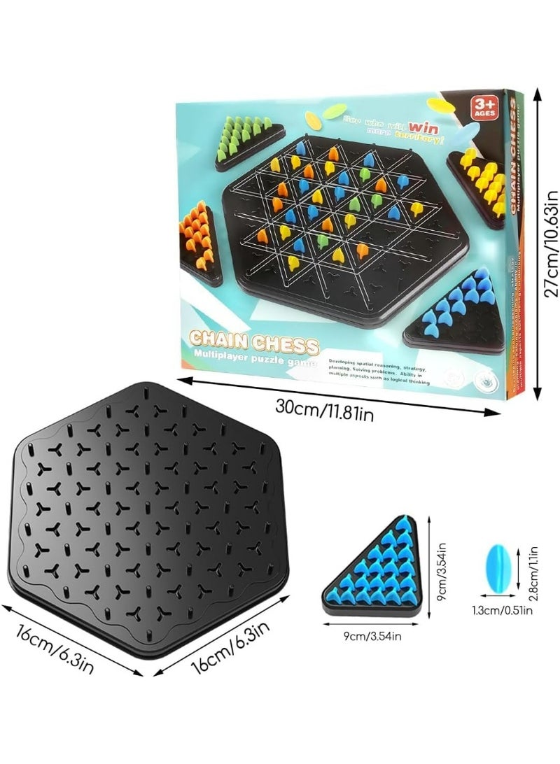 Triangle Sequencing Chess Game – Strategic Family Board Game for 2–4 Players, Ages 3+ (1 Set) - Image 3
