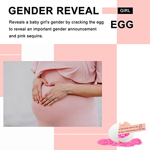 MUFUN Baby Gender Reveal Egg, Girl Gender Reveal, Interesting Gender Reveal Ideas, Egg with Pink Sequins for Family, Friends, and Lovers On Surprise - Image 5