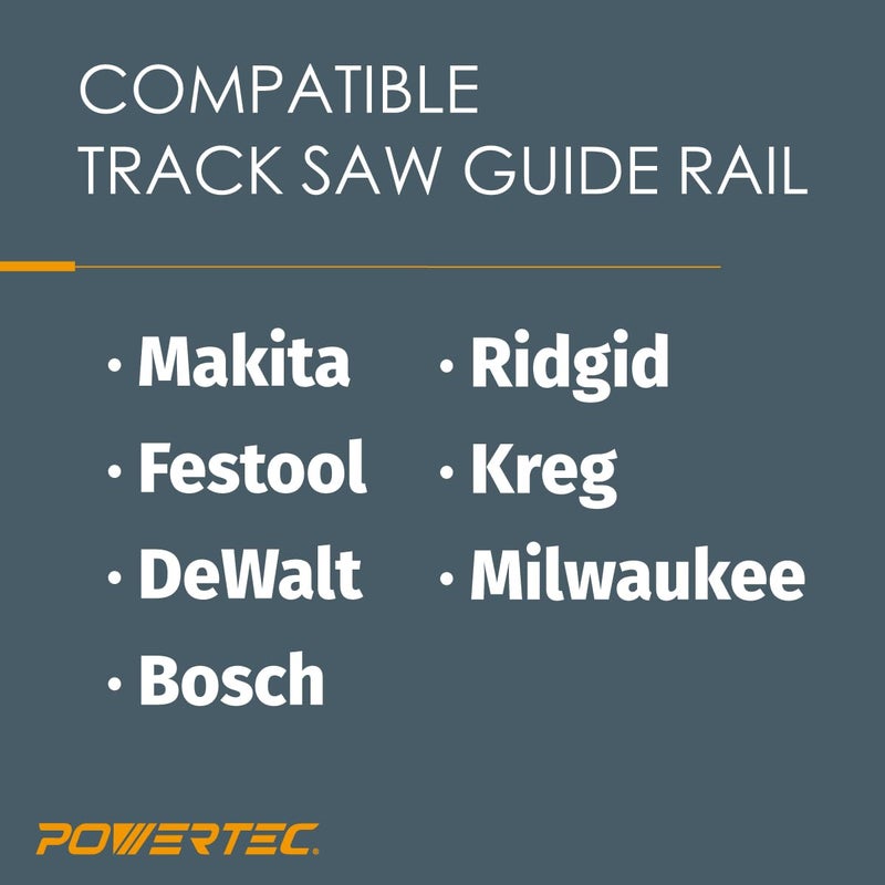 POWERTEC T Track Clamp for T Track Accepting 1/4” T bolt/Hex Bolts & 5/16" T Bolt, Hold Down Clamp for Track Saw Guide Rail, T Track, 1/4" T Track, Combo T Track, Multi T Track Fence, 2PK (71439) - Image 3