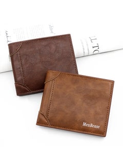 MenBense Men's Short Wallet Fashion Simple Pu Men's Wallet Wallet Wallet Coin Coin Card Bag  - Image 4