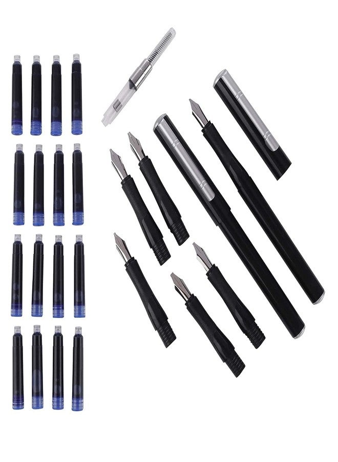 53 Arts 53ARTS Professional Calligraphy Set With 5 Nibs,16 Ink Cartridges&2 Pens,Black - Image 4