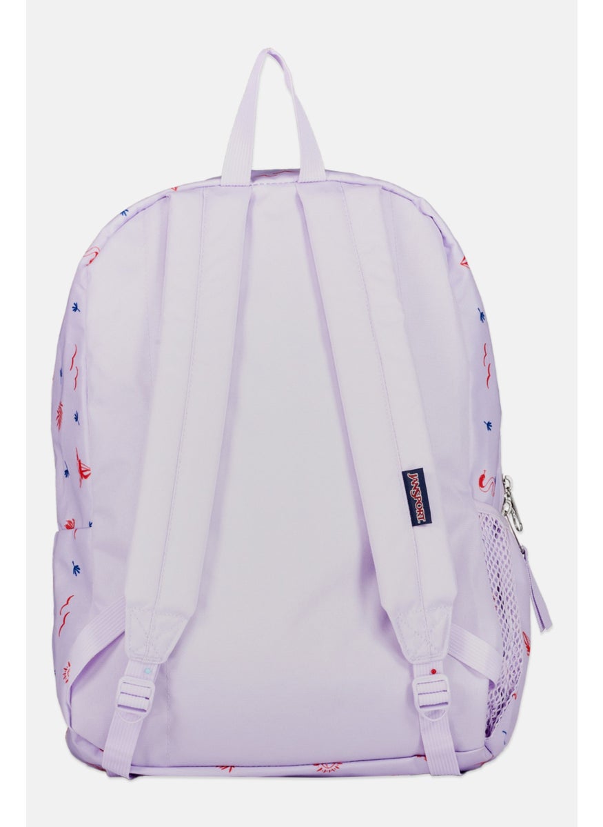 JANSPORT Women Brand Logo Print Backpack 46 H X 40 L X 15 W cm, Purple  - Image 2