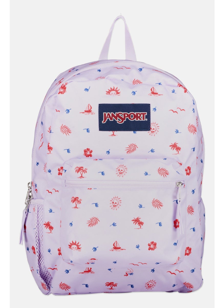 JANSPORT Women Brand Logo Print Backpack 46 H X 40 L X 15 W cm, Purple  - Image 1