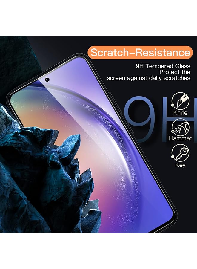 Jetech Screen Protector For Samsung Galaxy A54 5G 6.4 Inch 9H Tempered Glass Film Anti Scratch Hd Clear 3 Pack - Image 4