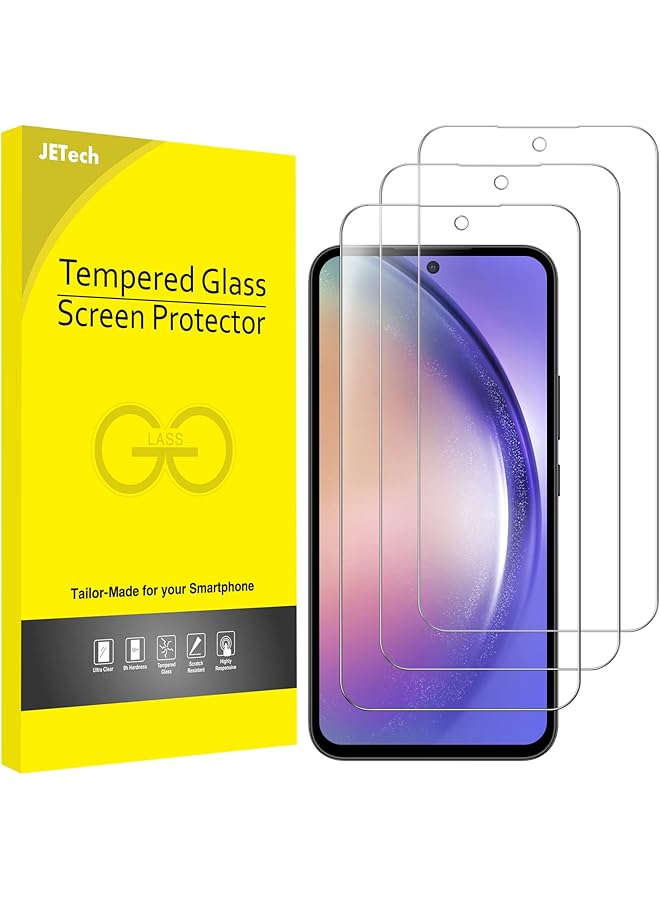 Jetech Screen Protector For Samsung Galaxy A54 5G 6.4 Inch 9H Tempered Glass Film Anti Scratch Hd Clear 3 Pack - Image 1