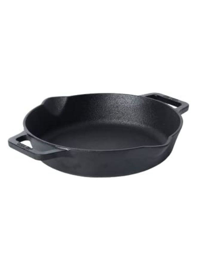 MEYER Meyer Pre-Seasoned Cast Iron Skillet with 2 Side Handles 22cm Black - MY48447  - Image 1
