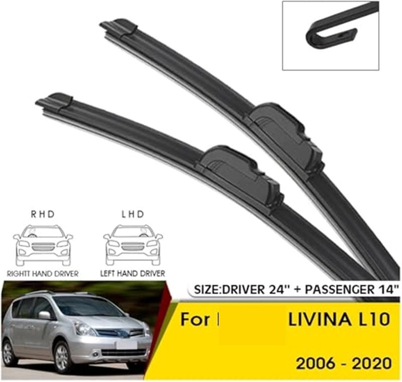 Wivplex Car Wiper Blades for Nissan Livina L10 - Image 4