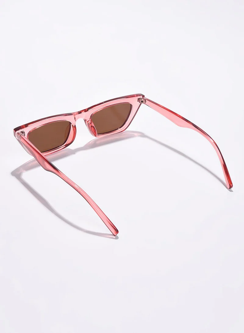 Haute Sauce Brown Lens Pink Butterfly Sunglasses