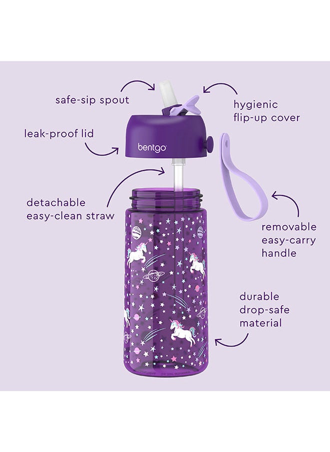 Kids Prints Water Bottle15 Oz. Leak Proof, Bpa - Free Cups For Toddlers And Children With Flip - Up Safe - Sip Straw For School, Sports, Daycare, Camp And More (Unicorn) - pzsku/Z3E91344AF7AB67E0B893Z/45/_/1692952561/b0efc575-2e29-440e-8bf6-109be46da0eb