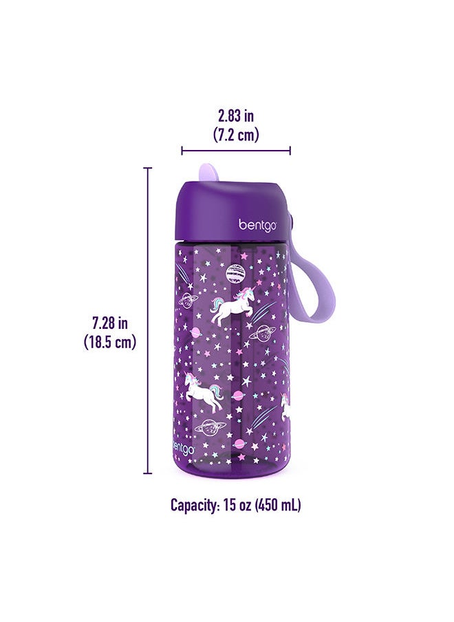 Kids Prints Water Bottle15 Oz. Leak Proof, Bpa - Free Cups For Toddlers And Children With Flip - Up Safe - Sip Straw For School, Sports, Daycare, Camp And More (Unicorn) - pzsku/Z3E91344AF7AB67E0B893Z/45/_/1692952600/c7163a87-4562-42cf-80ab-ad18a8863e69