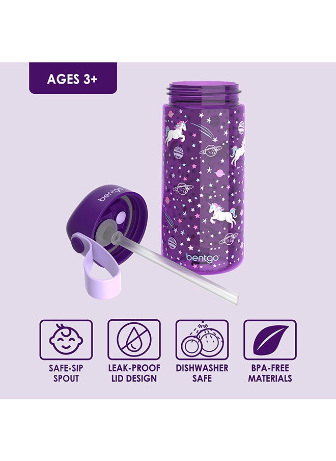 Kids Prints Water Bottle15 Oz. Leak Proof, Bpa - Free Cups For Toddlers And Children With Flip - Up Safe - Sip Straw For School, Sports, Daycare, Camp And More (Unicorn) - pzsku/Z3E91344AF7AB67E0B893Z/45/_/1692952695/e8e39e95-73fb-4c81-b78c-acf23306de93