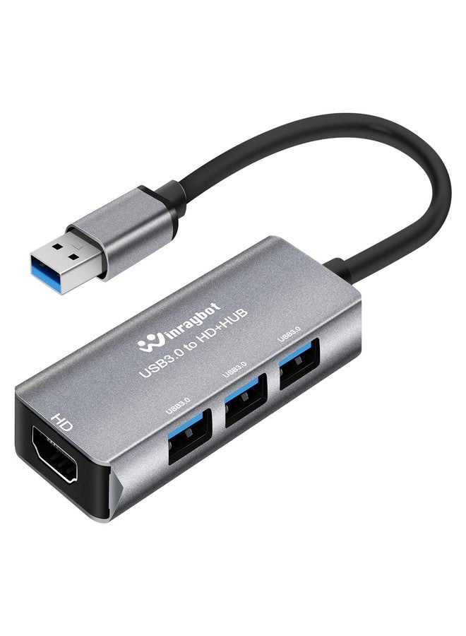 WinRaybot USB HUB with HDMI (USB3.0 to HDMI with 3*USB3.0) - Image 1