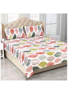Status Contract Status Contract Envogue Cotton Feel Double Bedsheet with 2 Pillow Covers for Bed Room, Home, Hotel-120 GSM (Floral)  - Image 1