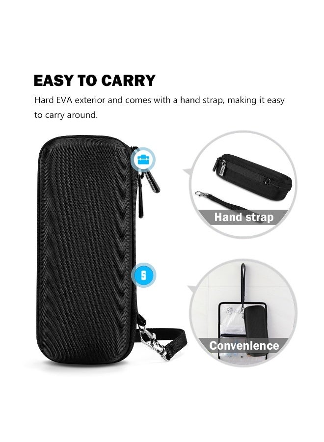حقيبة صلبة (Hard Case) مخصصة لجهاز حلاقة فيليبس نorelco OneBlade، متوافقة مع طرازات QP2520 و QP2530 و QP2620 و QP2630. تعمل كمنظم سفر عملي (Travel Organizer) وآمنة لحمل ماكينة الحلاقة الكهربائية الهجينة (Hybrid Trimmer and Shaver) وإكسسواراتها. تعتبر هدية مثالية وعملية لعيد الأب. - Image 3