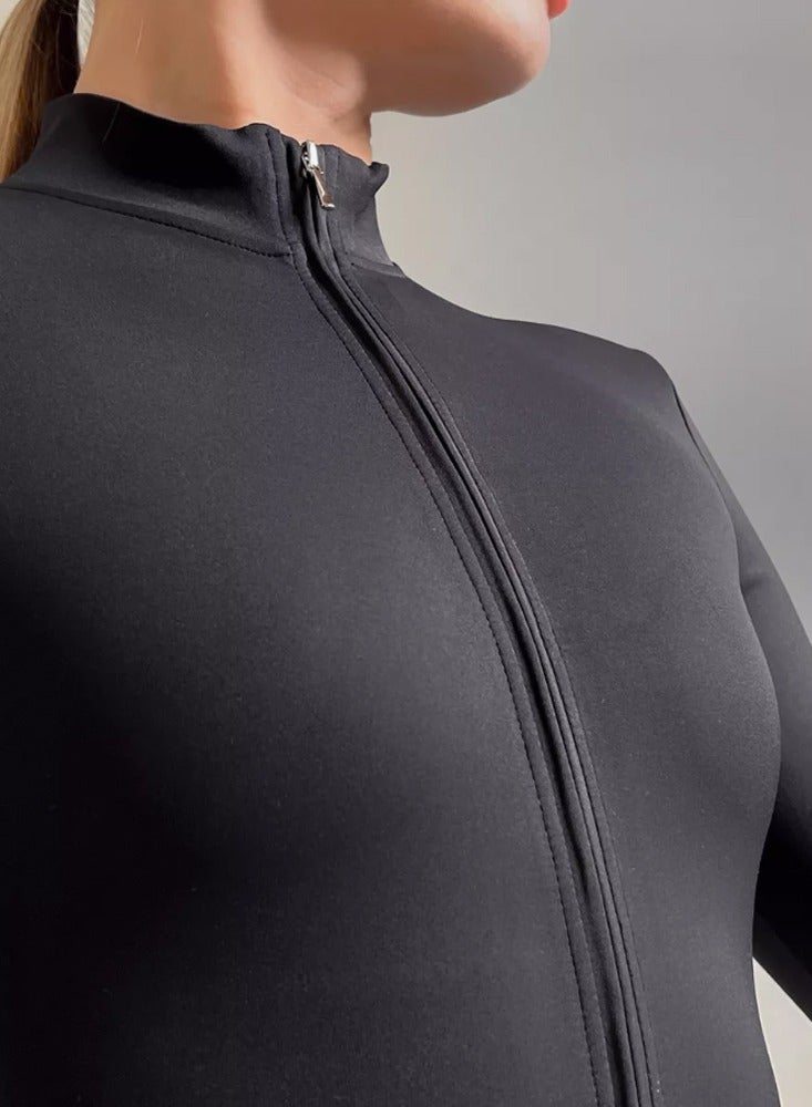 general Zipper Longsleeve Sport Jumpsuits Women - Image 3