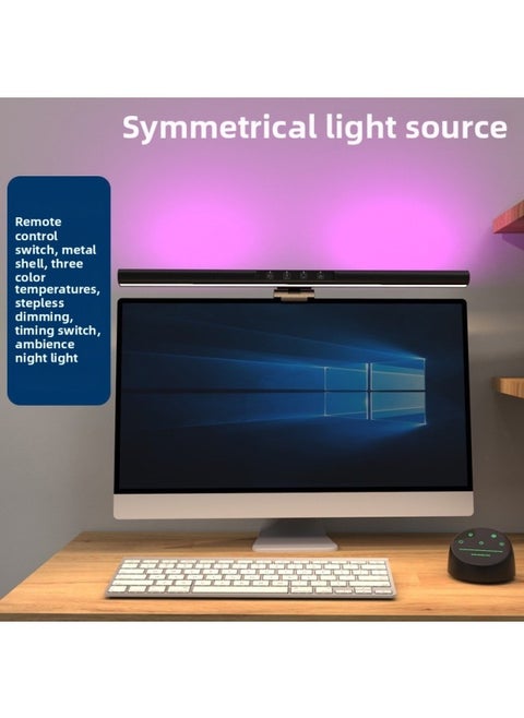 Screen Hanging Lamp Dimming Eye Protection Lamp Anti-blue Light Intelligent Eye Protection Lamp Led Desk Lamp Computer Lamp Display Eye Protection Lamp-Specifications:TB-300SX5 (aluminum Alloy Extended Straight Screen Model 50cm) Screen Hanging Light (remote Control Model)