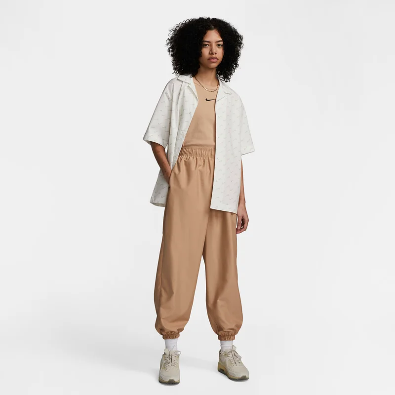 Nike Ivory Women's Sportswear Everyday Woven T-Shirt for Women | Best Price UAE