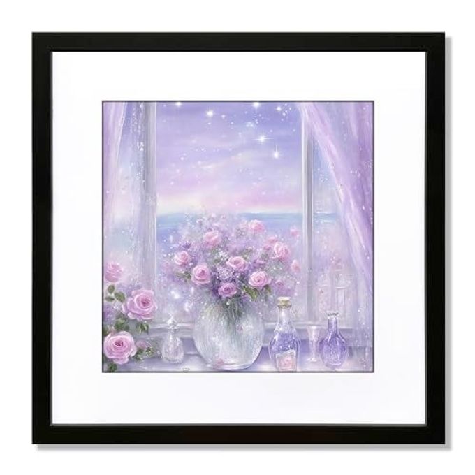 THREELOVE 19x19 Frame Black, Display Picture 15x15 with mat or 19x19 Without mat, Photo Poster Picture Frame Wall Mounting Home Decor, 1-PCS - Image 1