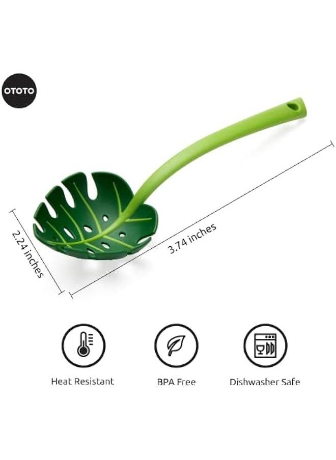 Generic - Jungle Spoon Monstera Ladle - BPA-Free Kitchen Spoon High Heat Resistant Nylon Spoon for Cooking for Nonstick Cookware Kitchen Tools & Utensils, Casserole Spoon - Image 1