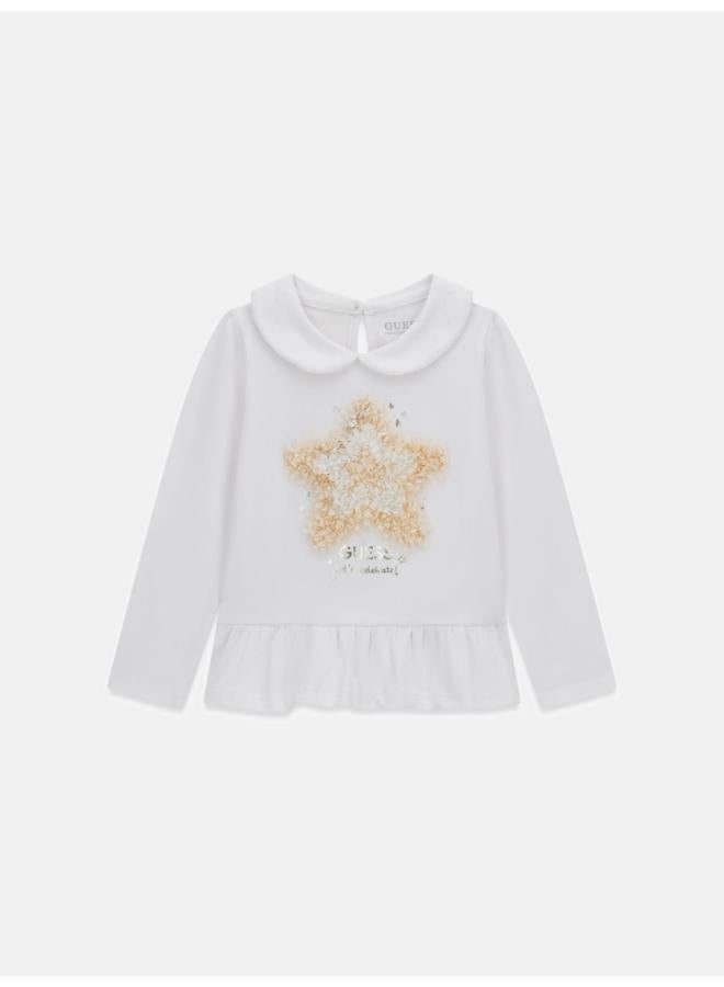 GUESS Kids Slogan Crew neck T-Shirt - Image 1