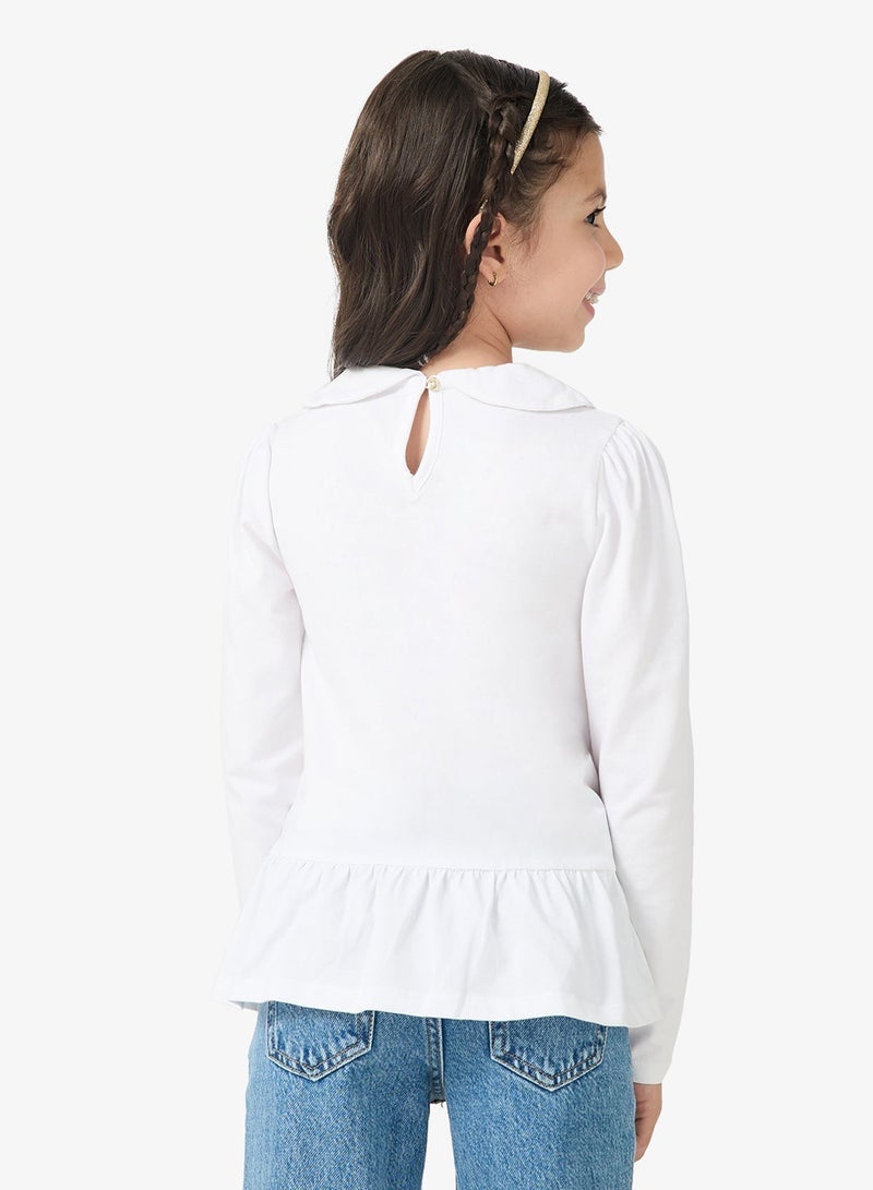 GUESS Kids Slogan Crew neck T-Shirt - Image 2