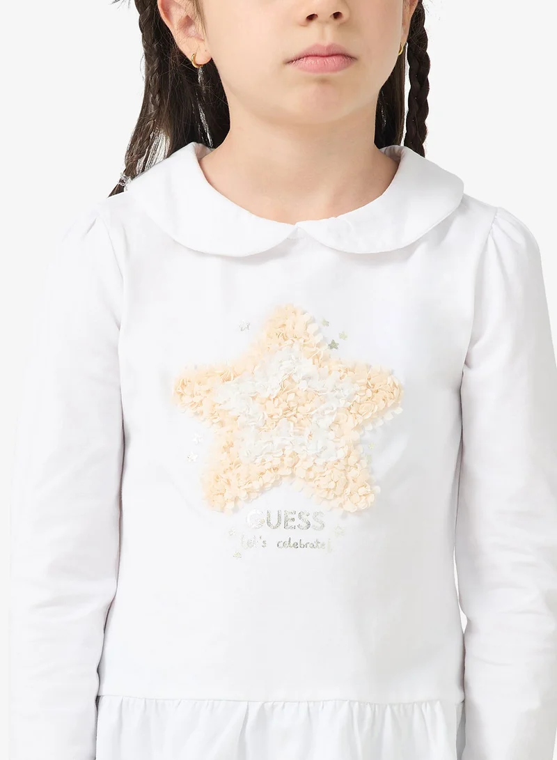 GUESS  Kids Slogan Crew neck T-Shirt for Women | Best Price UAE