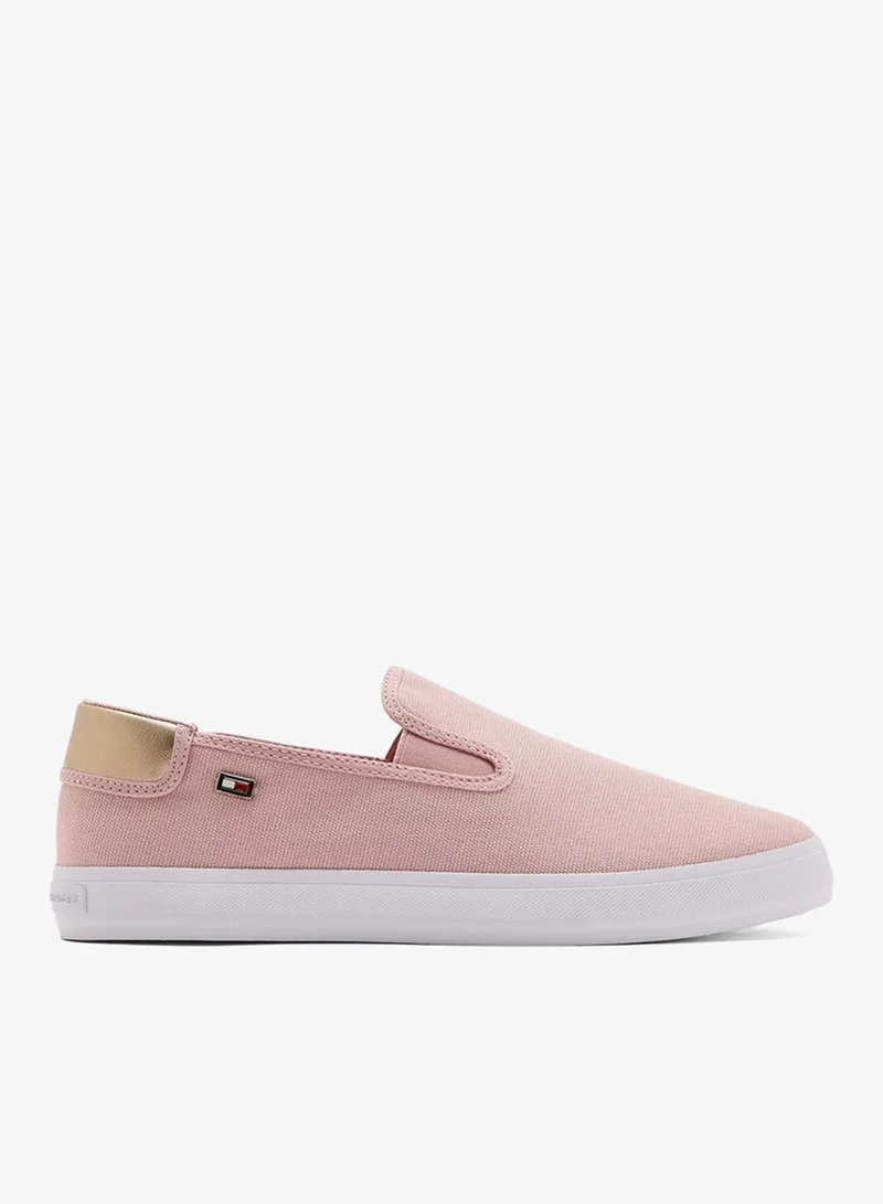 TOMMY HILFIGER VULCANISED CANVAS SLIP ON TRAINERS