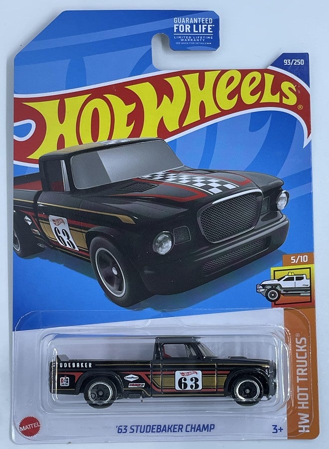 Hot Wheels 2022 - '63 Studebaker Champ - Black - HW Hot Trucks 5/10 - Image 1